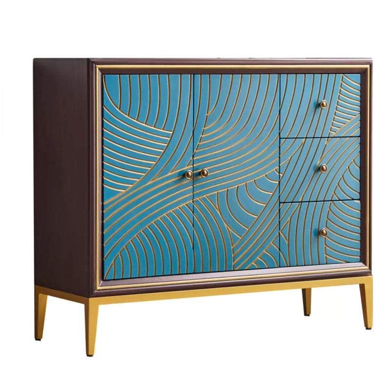 Manufactured Wood Storage Chest Glam Style Storage Chest Dresser