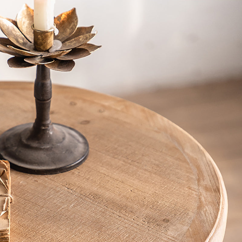 20" Wide French Country Side Table Round Pedestal Accent Side Table