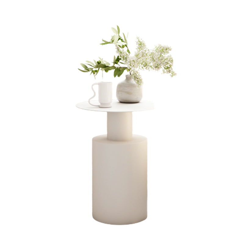 Mid-century Modern Round Side Table 15.75-inch Pedestal End Table