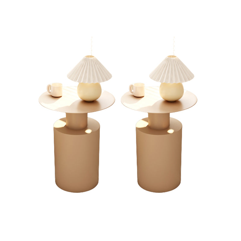 Mid-century Modern Round Side Table 15.75-inch Pedestal End Table