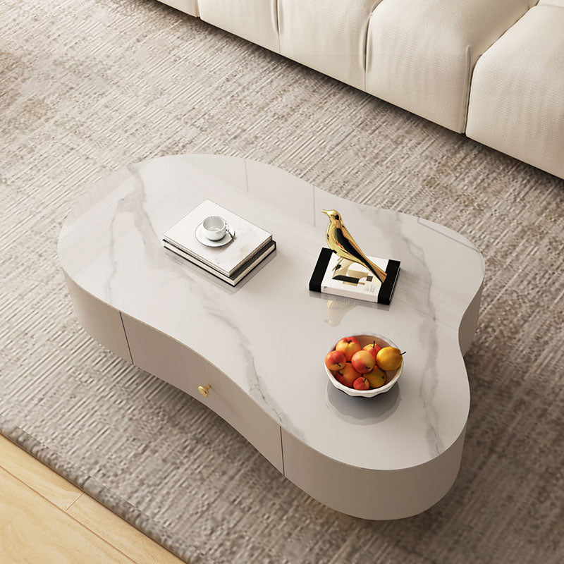 Contemporary Coffee Table Slate Free Form Coffee Cocktail Table