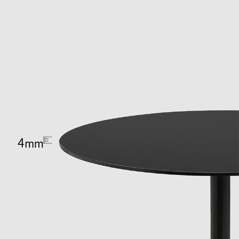 Contemporary Round End Table 23.62" Tall Pedestal Side End Snack Table