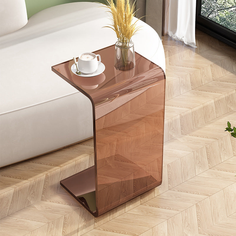 Abstract End Table Plastic Square Side Sofa Side Accent Table
