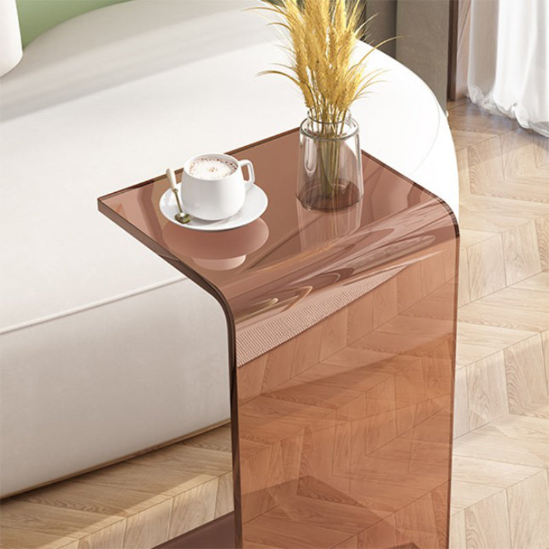 Abstract End Table Plastic Square Side Sofa Side Accent Table