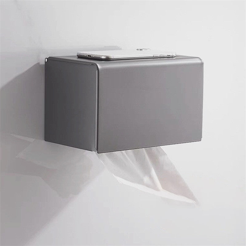 Matte Gray Bathroom Accessory Set Bath Shelf/Towel Bar & Paper Holder Included
