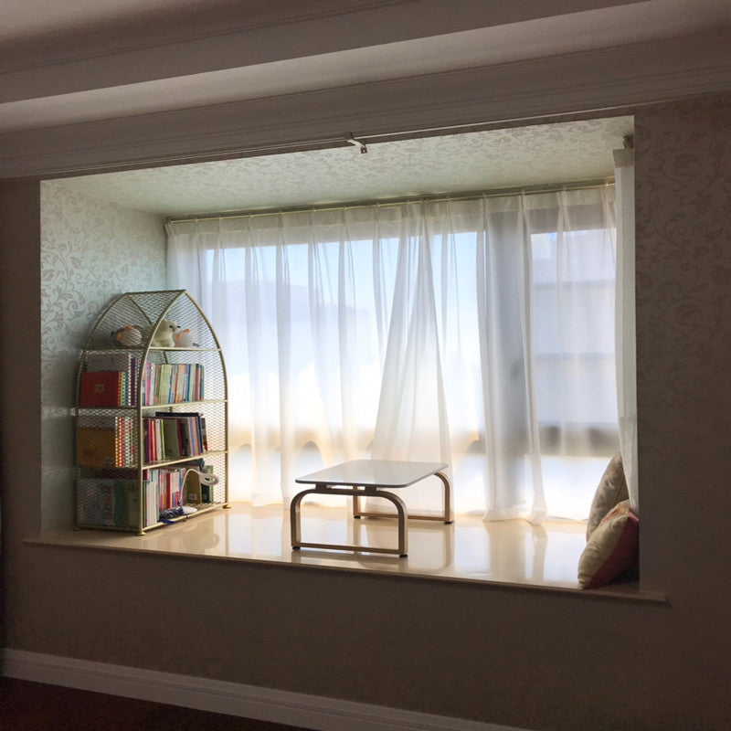 Glam Gold Bookshelf Standard Metal Bookcase with Shelves for Home Office