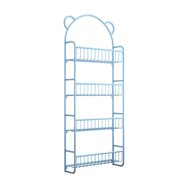 Metal Closed Back Bookshelf Scandinavian Wall Mounted Bookcase