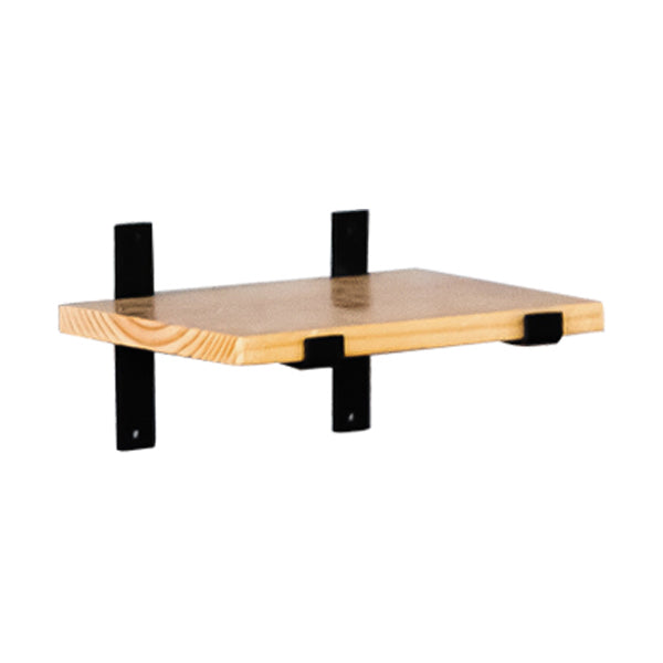 Contemporary Floating Bookshelf Wooden Natural Closed Back Bookcase