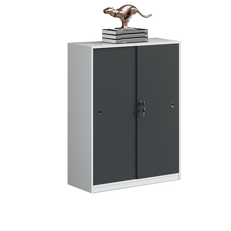 Industrial Style Vertical File Cabinet Wood Filing Cabinet with Locking Storage