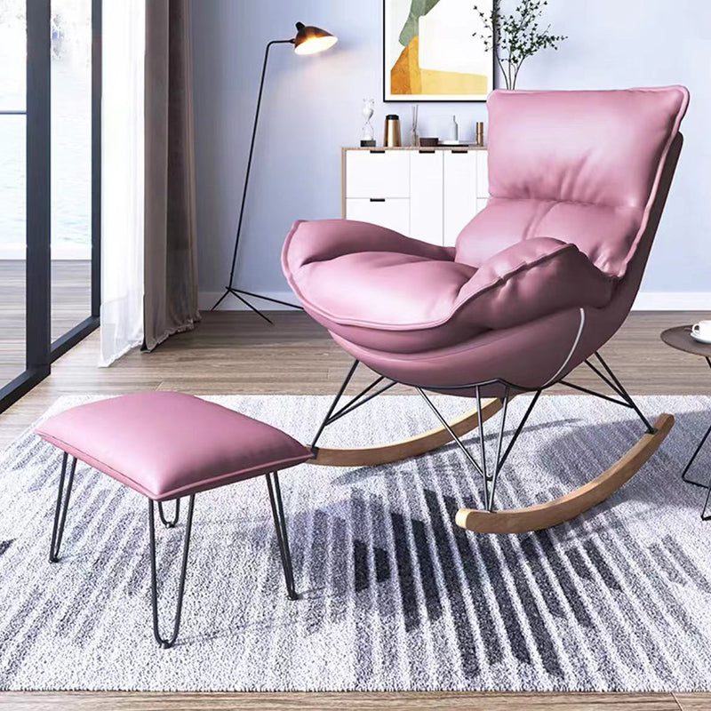 Mother Feeding Sofa Rocking Chair Modern Indoor Rocking Chair with Ottoman