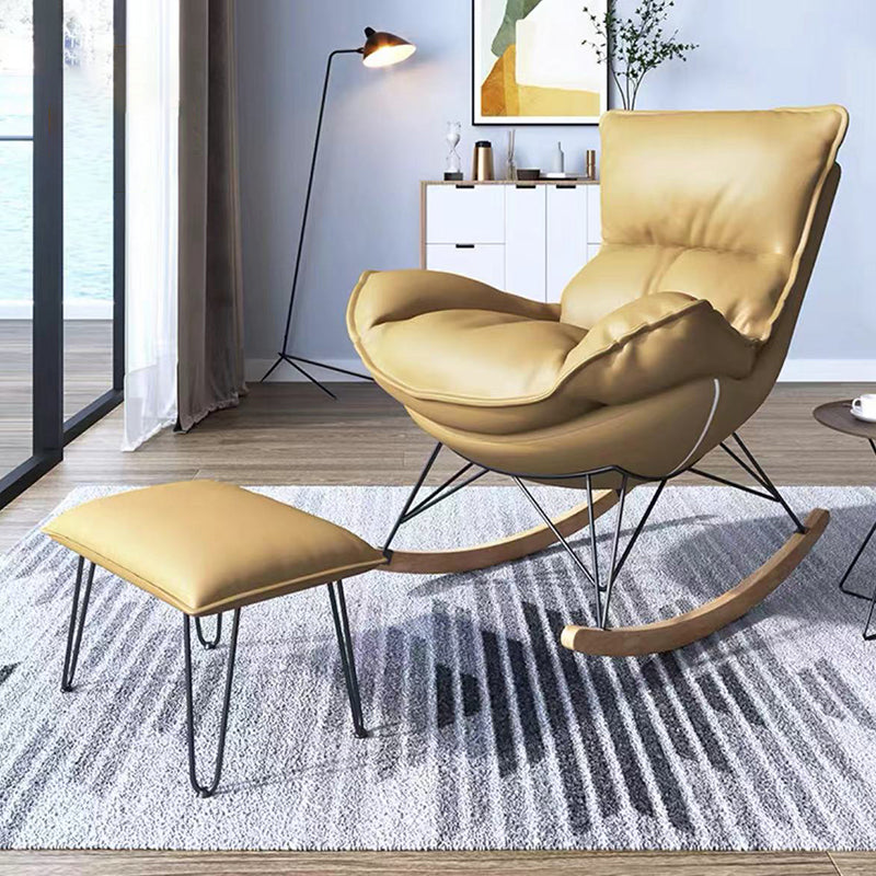 Mother Feeding Sofa Rocking Chair Modern Indoor Rocking Chair with Ottoman