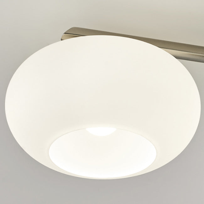 Modern Style Ceiling Lamp Glass Shade Flush Mount Light Fixture