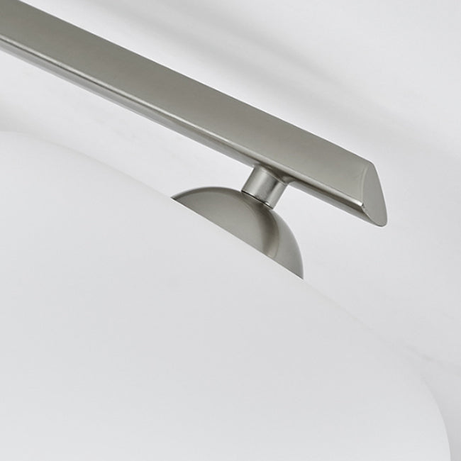 Modern Style Ceiling Lamp Glass Shade Flush Mount Light Fixture