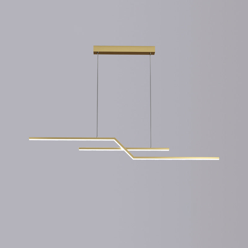 Simple LED Island Light Modern Island Hanging Light with Silica Gel Shade for Dining Room