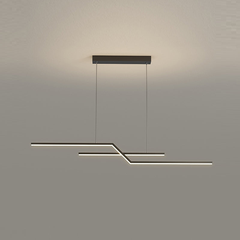 Simple LED Island Light Modern Island Hanging Light with Silica Gel Shade for Dining Room