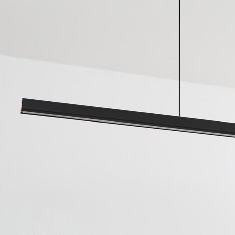 Strip Shape Island Lamp 1-Light LED Island Hanging Lamp with Acrylic Shade for Dining Room