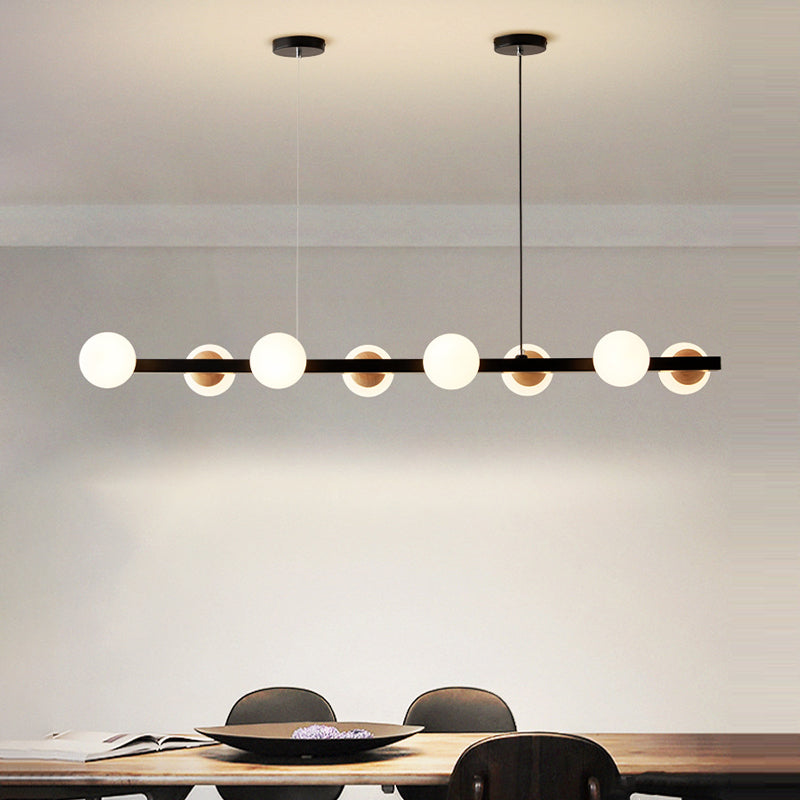 Black Kitchen Island Lighting Industrial Globe Shaded Ceiling Light for Home