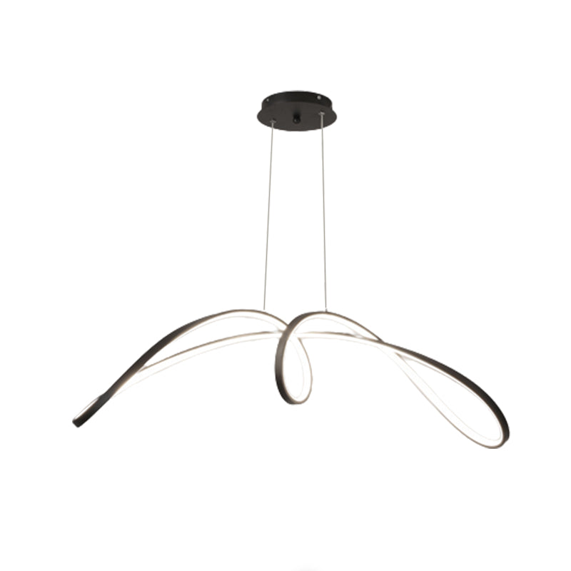 LED White/Black Ceiling Light Contemporary Kitchen Island Lighting for Room