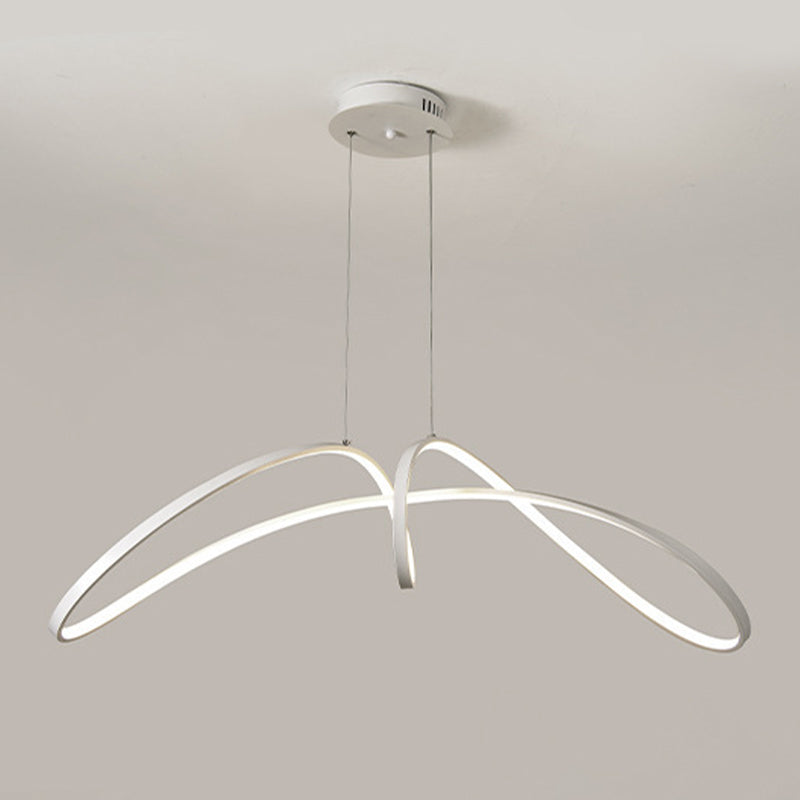 LED White/Black Ceiling Light Contemporary Kitchen Island Lighting for Room