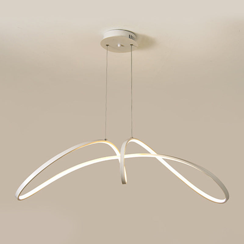 LED White/Black Ceiling Light Contemporary Kitchen Island Lighting for Room