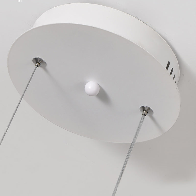 LED White/Black Ceiling Light Contemporary Kitchen Island Lighting for Room