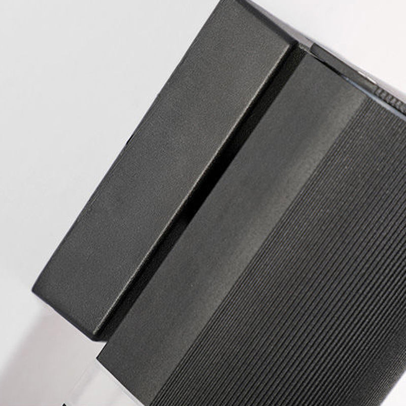 Cylinder Shape Sconce Modern Style Metal 2 Lights Wall Light in White/Black