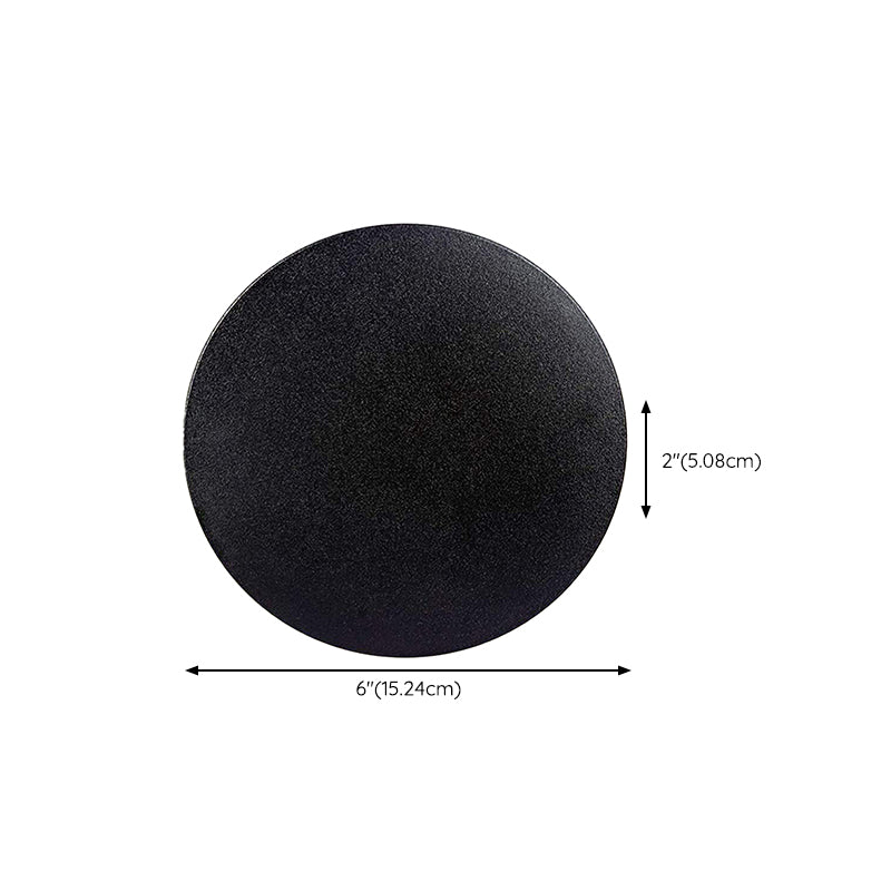 Geometric Shape Wall Lamp Modern Style Metal 1 Lights Wall Light in Black