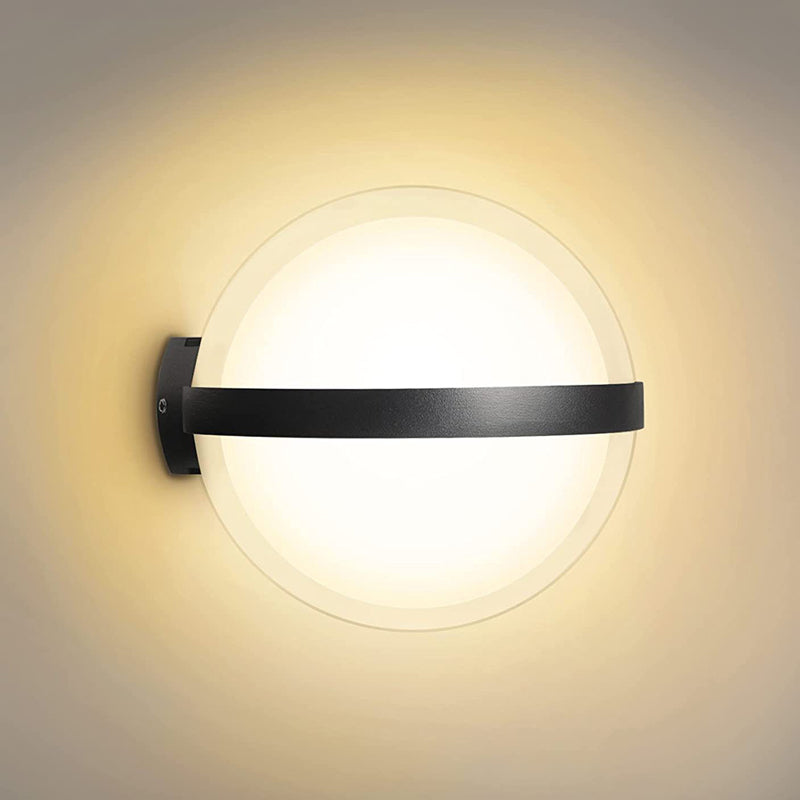 Ball Shape Wall Lamp Modern Style Acrylic 1 Lights Wall Light in White