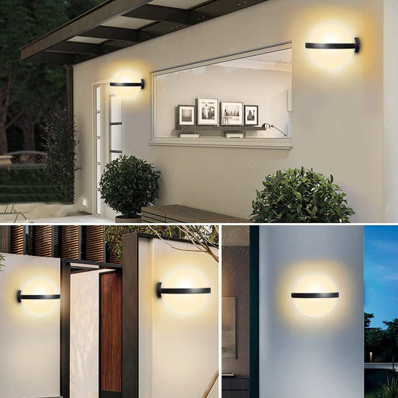 Ball Shape Wall Lamp Modern Style Acrylic 1 Lights Wall Light in White