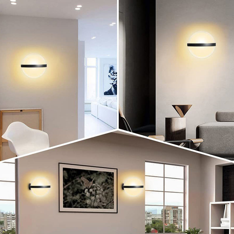 Ball Shape Wall Lamp Modern Style Acrylic 1 Lights Wall Light in White