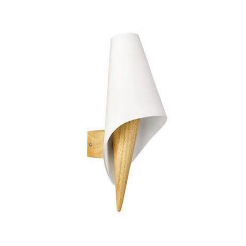 Modern Style Wrapped Wall Light Wood 1 Light Sconces for Bedroom