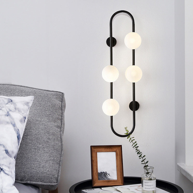 4 Light Unique Shape Wall Light Fixture Modern Wall Mounted Lighting for Living Room