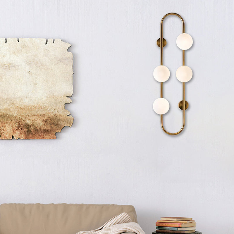 4 Light Unique Shape Wall Light Fixture Modern Wall Mounted Lighting for Living Room