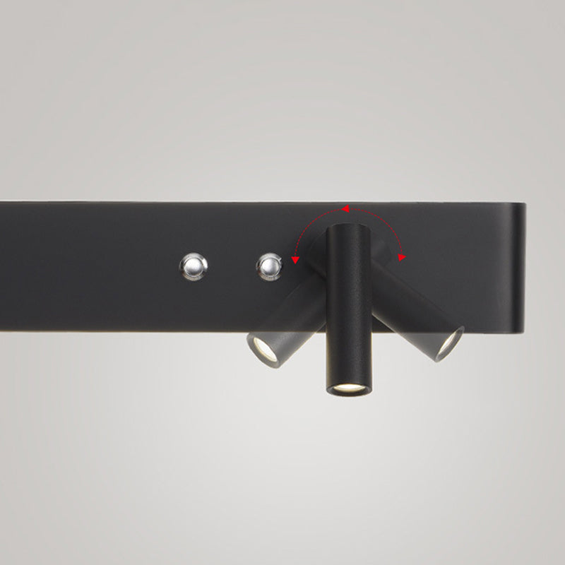 Modern Single White/Black Wall Mounted Sconce Metallic LED Wall Light