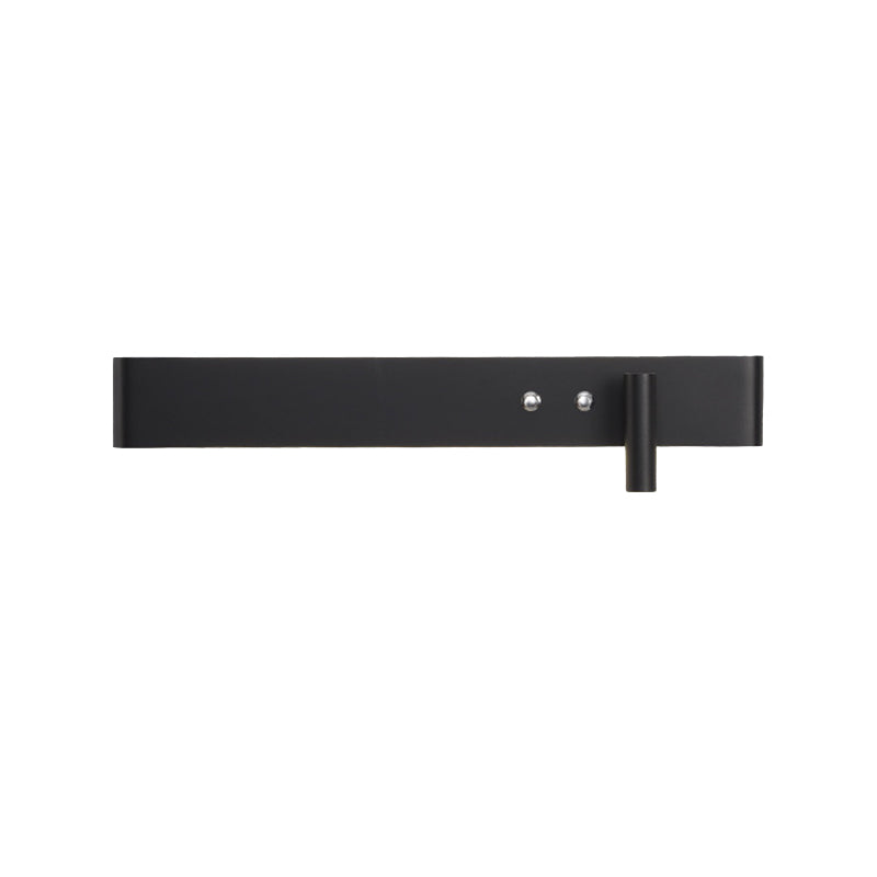 Modern Single White/Black Wall Mounted Sconce Metallic LED Wall Light