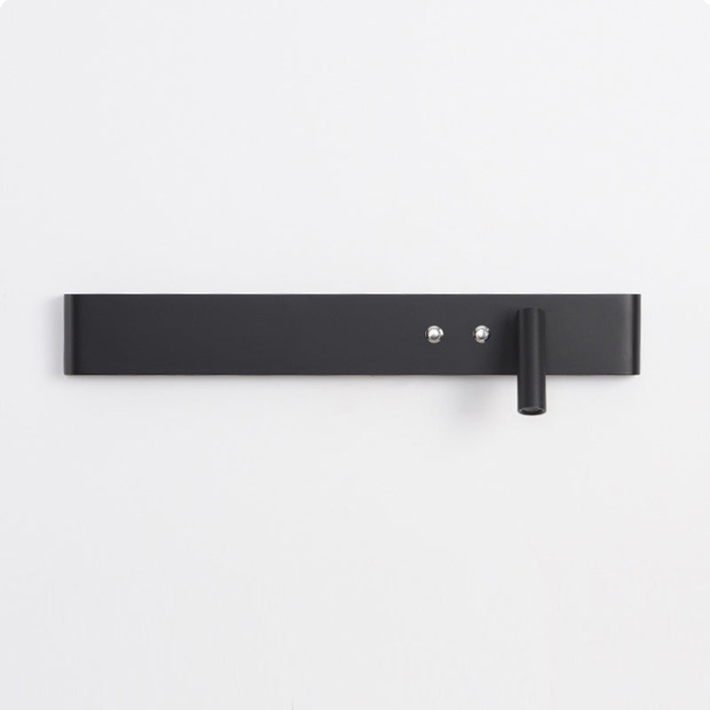Modern Single White/Black Wall Mounted Sconce Metallic LED Wall Light