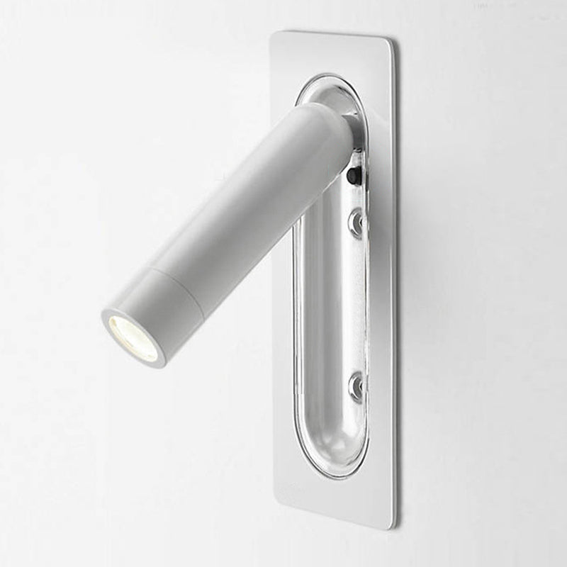 Single Modern Polished Finish Wall Mounted Sconce Metal LED Wall Light
