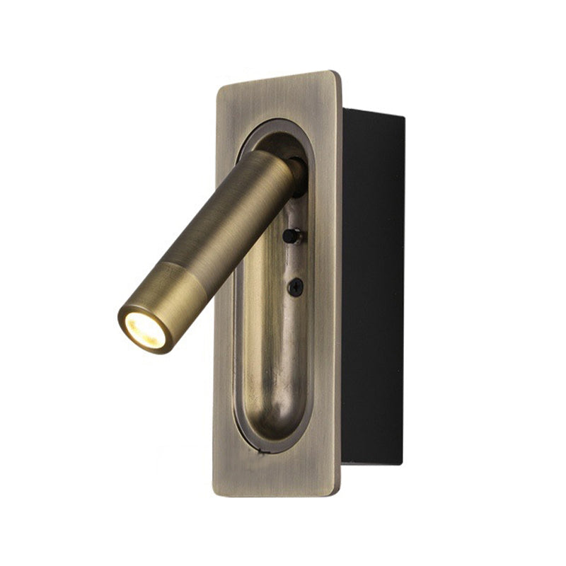 Single Modern Polished Finish Wall Mounted Sconce Metal LED Wall Light