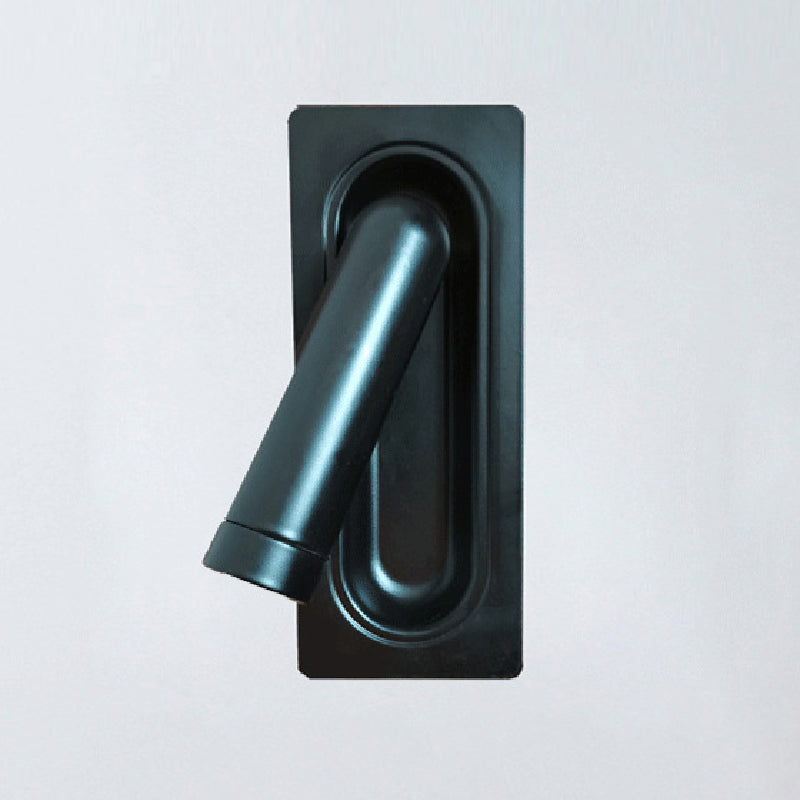 Single Modern Polished Finish Wall Mounted Sconce Metal LED Wall Light