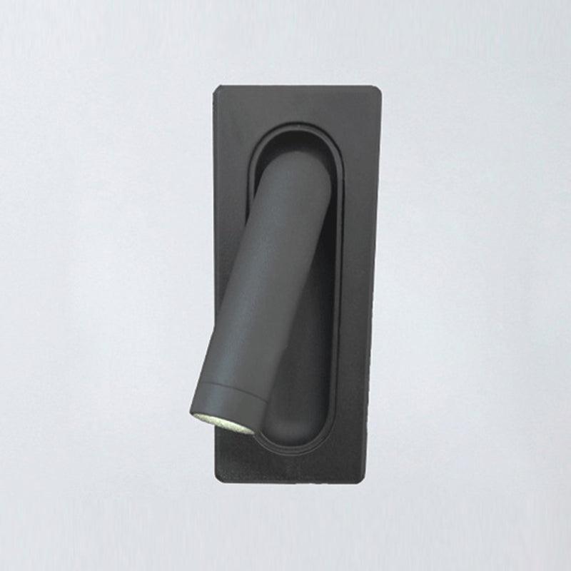 Single Modern Polished Finish Wall Mounted Sconce Metal LED Wall Light
