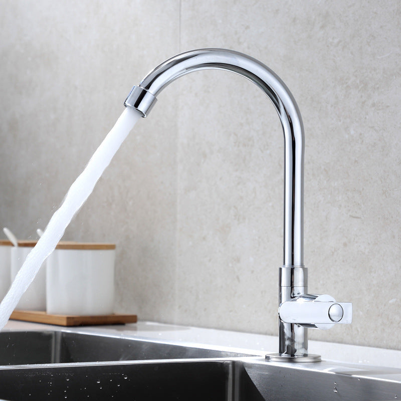 Contemporary Single Handle Kitchen Faucet Pull down 1-Hold Bar Faucet