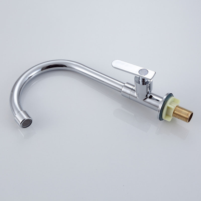Contemporary Single Handle Kitchen Faucet Pull down 1-Hold Bar Faucet