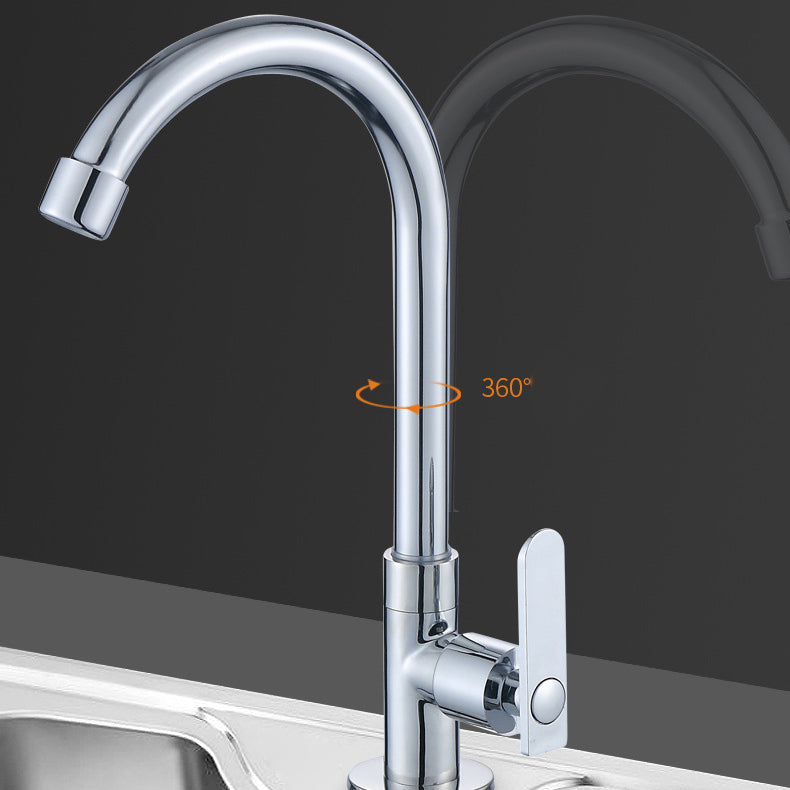 Contemporary Single Handle Kitchen Faucet Pull down 1-Hold Bar Faucet