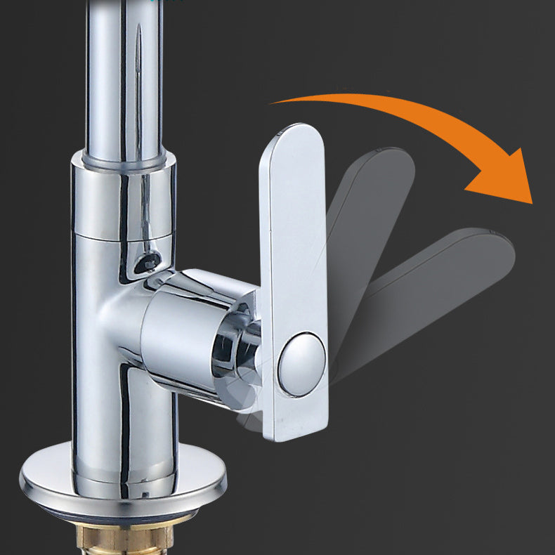 Contemporary Single Handle Kitchen Faucet Pull down 1-Hold Bar Faucet
