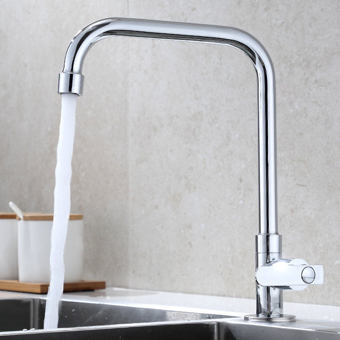 Contemporary Single Handle Kitchen Faucet Pull down 1-Hold Bar Faucet