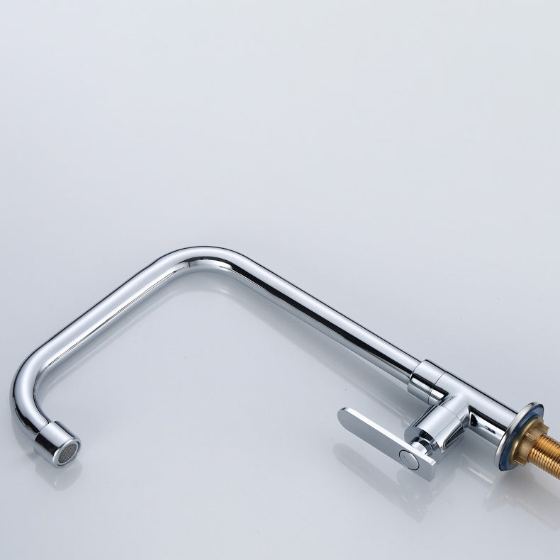 Contemporary Single Handle Kitchen Faucet Pull down 1-Hold Bar Faucet