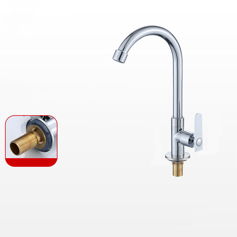 Contemporary Single Handle Kitchen Faucet Pull down 1-Hold Bar Faucet