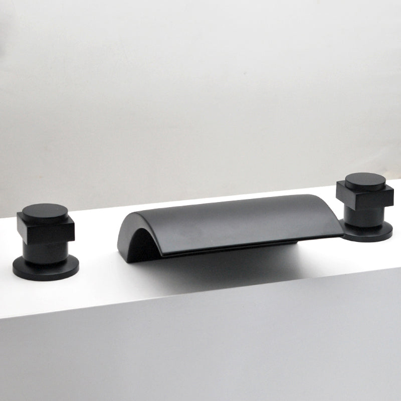 Contemporary Bath Faucet Trim Metal Deck Mounted Bath Faucet Trim