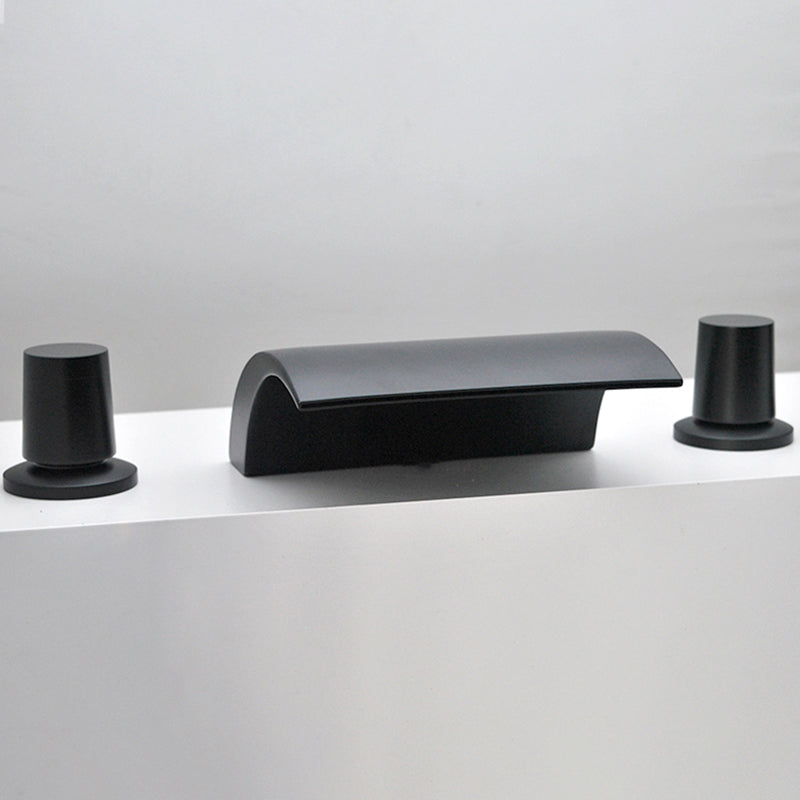 Contemporary Bath Faucet Trim Metal Deck Mounted Bath Faucet Trim