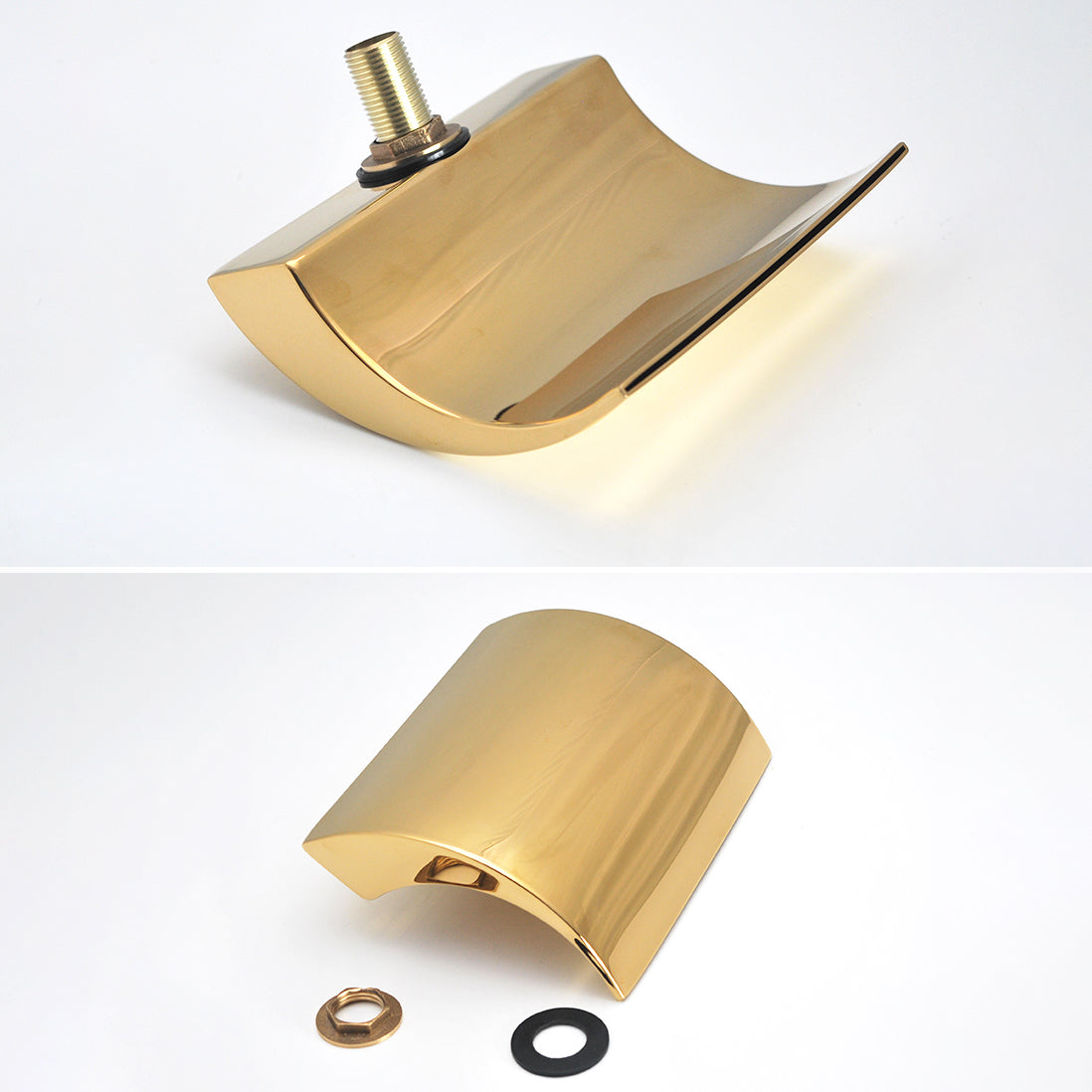 Contemporary Bath Faucet Trim Metal Deck Mounted Bath Faucet Trim